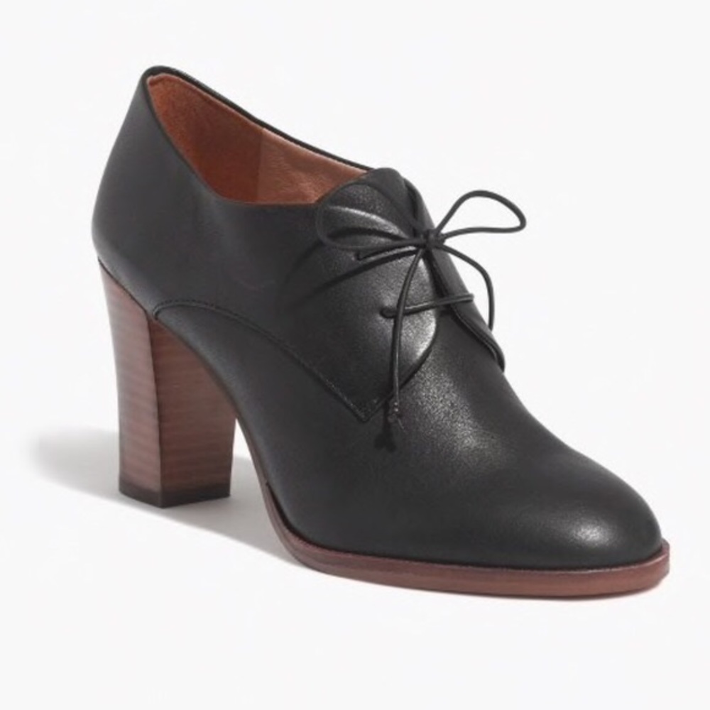 Madwell Bette High Heeled Oxfords, black, 6.5